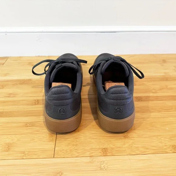 Lululemon Cityverse sneaker, Men's size 12, Grey Vegan leather with gumsole - Picture 4 of 10